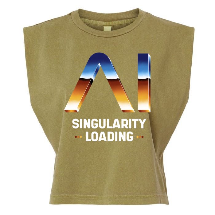 Singularity Loading AI Artificial Intelligence Garment-Dyed Women's Muscle Tee