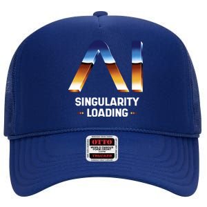 Singularity Loading AI Artificial Intelligence High Crown Mesh Back Trucker Hat