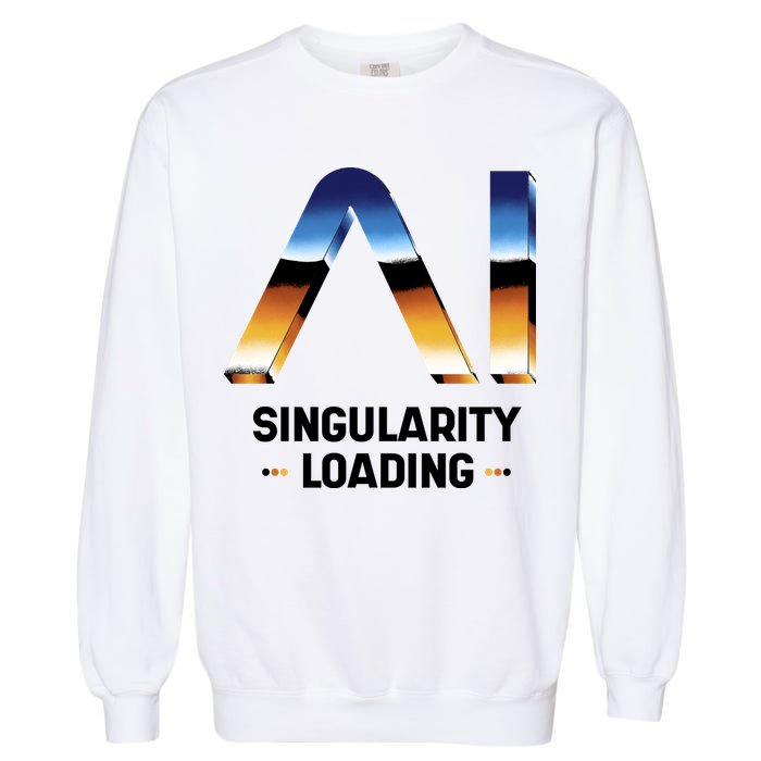 Singularity Loading AI Artificial Intelligence Garment-Dyed Sweatshirt