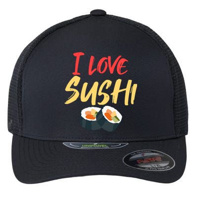 Sushi Lover Addicted To Gift Flexfit Unipanel Trucker Cap