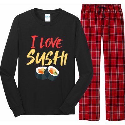 Sushi Lover Addicted To Gift Long Sleeve Pajama Set