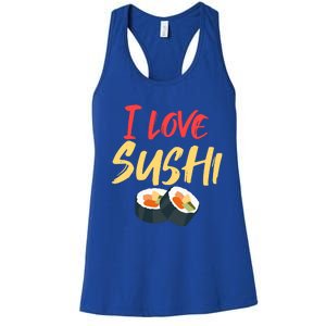 Sushi Lover Addicted To Gift Women's Racerback Tank