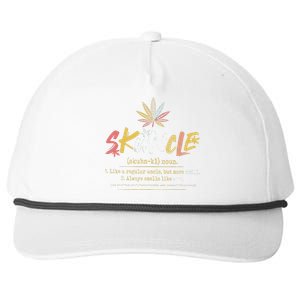 Skunkle Like A Regular Uncle But More Chill Weed Plant Snapback Five-Panel Rope Hat