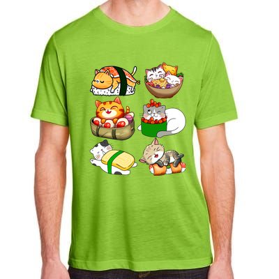 Sushi Lover Anime Cats Lovers Japanese Anime Kawaii Neko Gift Adult ChromaSoft Performance T-Shirt