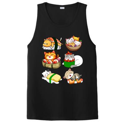 Sushi Lover Anime Cats Lovers Japanese Anime Kawaii Neko Gift PosiCharge Competitor Tank