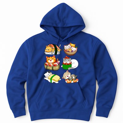 Sushi Lover Anime Cats Lovers Japanese Anime Kawaii Neko Gift Hoodie