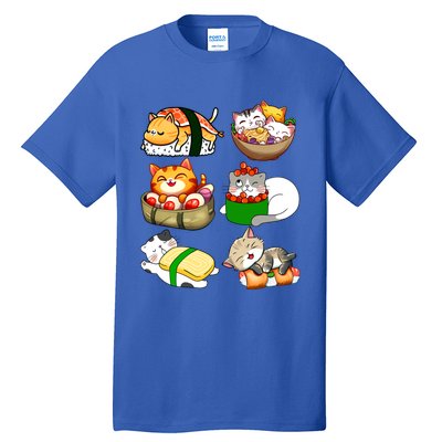 Sushi Lover Anime Cats Lovers Japanese Anime Kawaii Neko Gift Tall T-Shirt