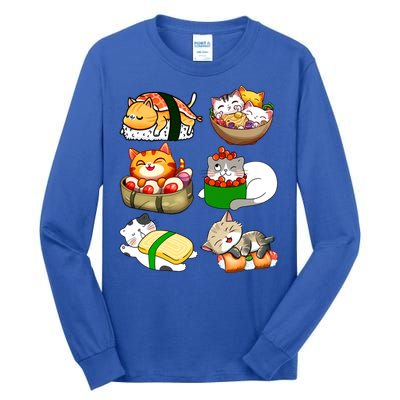 Sushi Lover Anime Cats Lovers Japanese Anime Kawaii Neko Gift Tall Long Sleeve T-Shirt