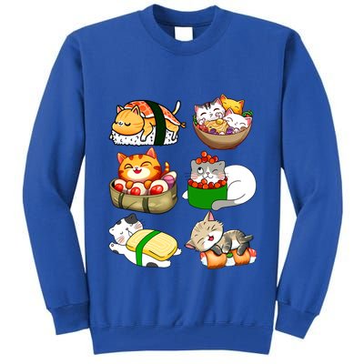 Sushi Lover Anime Cats Lovers Japanese Anime Kawaii Neko Gift Tall Sweatshirt