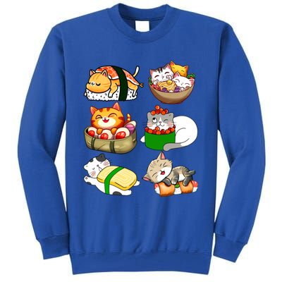 Sushi Lover Anime Cats Lovers Japanese Anime Kawaii Neko Gift Tall Sweatshirt