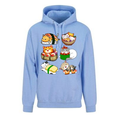 Sushi Lover Anime Cats Lovers Japanese Anime Kawaii Neko Gift Unisex Surf Hoodie