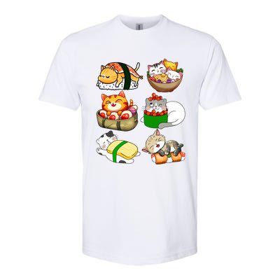 Sushi Lover Anime Cats Lovers Japanese Anime Kawaii Neko Gift Softstyle® CVC T-Shirt