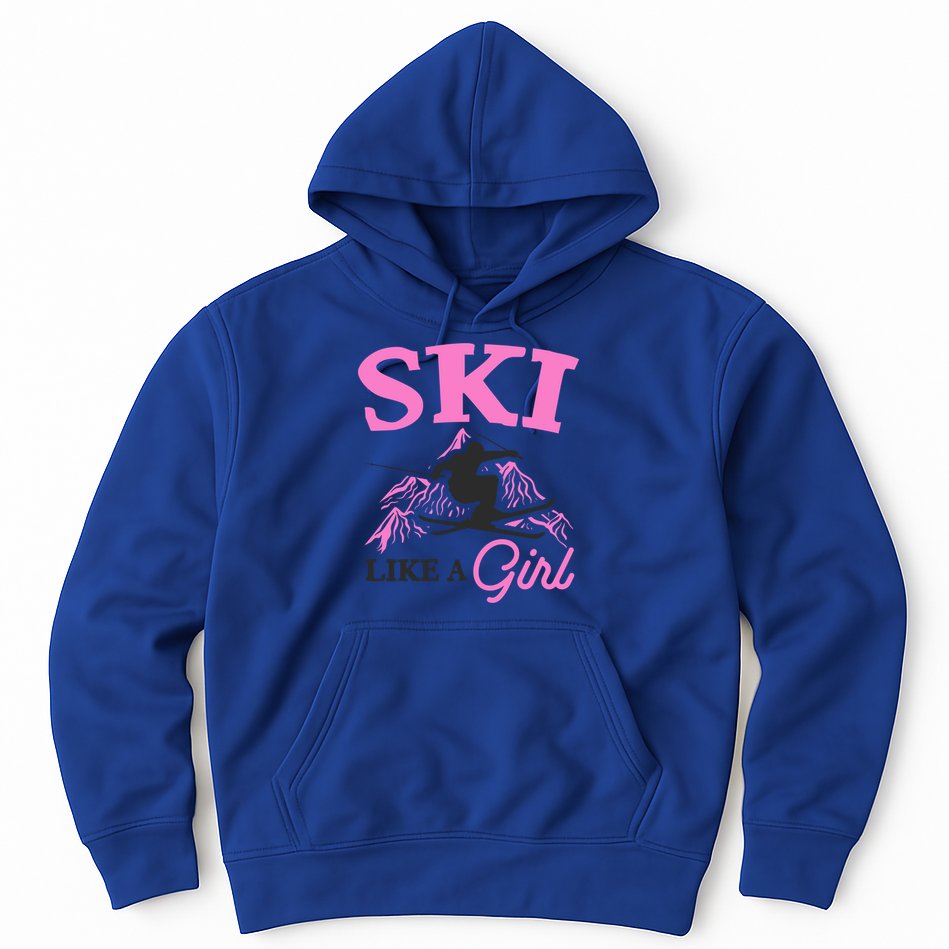 Ski Like A Skiers Winter Sports Mountains Ski Lover Gift Hoodie