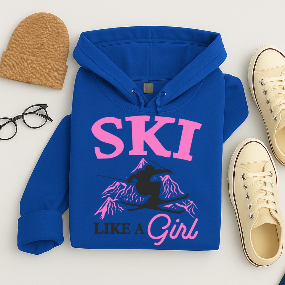 Ski Like A Skiers Winter Sports Mountains Ski Lover Gift Hoodie