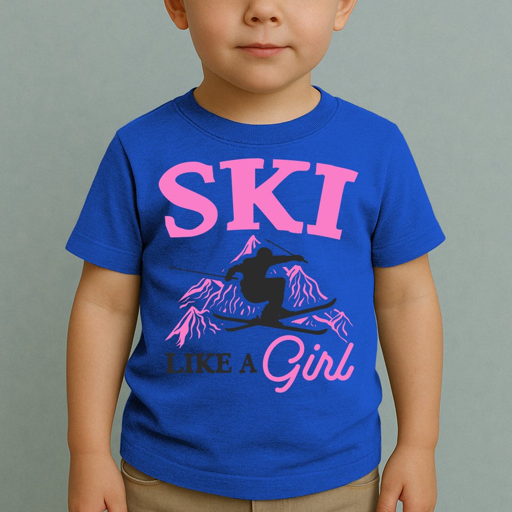 Ski Like A Skiers Winter Sports Mountains Ski Lover Gift Toddler T-Shirt