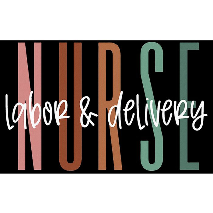 Simple Labor and Delivery Nurse L&D Nurse Bumper Sticker