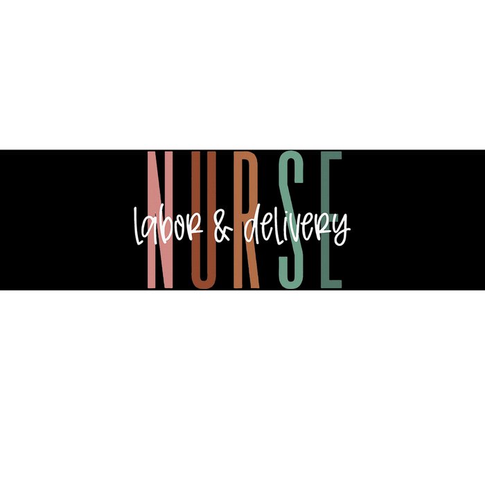 Simple Labor and Delivery Nurse L&D Nurse Bumper Sticker