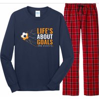 Soccer Lifes About Goals And Assists Long Sleeve Pajama Set