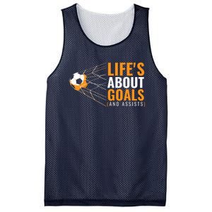 Soccer Lifes About Goals And Assists Mesh Reversible Basketball Jersey Tank