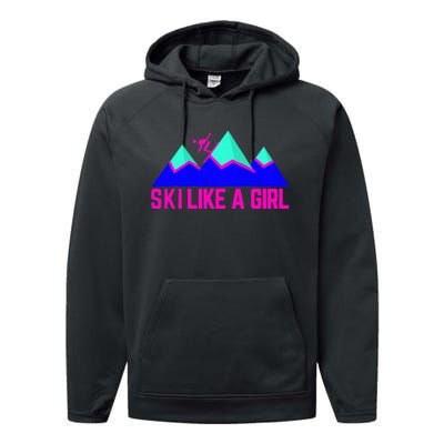 Ski Like A Girl Performance Fleece Hoodie