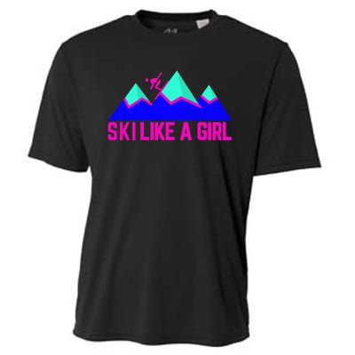 Ski Like A Girl Cooling Performance Crew T-Shirt