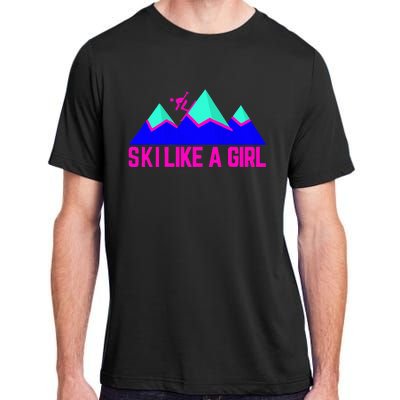 Ski Like A Girl Adult ChromaSoft Performance T-Shirt