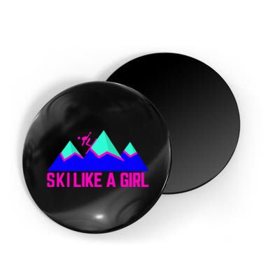 Ski Like A Girl Magnet