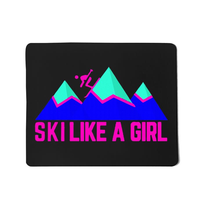 Ski Like A Girl Mousepad