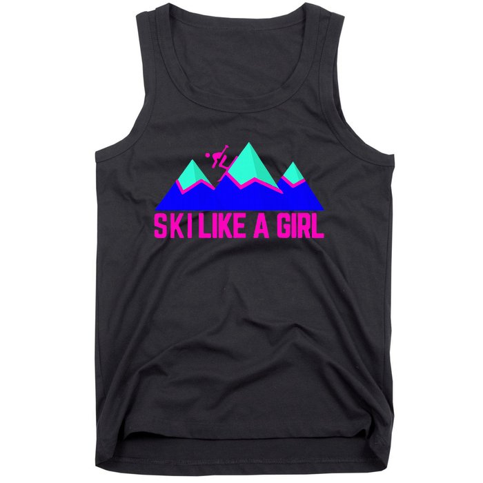 Ski Like A Girl Tank Top