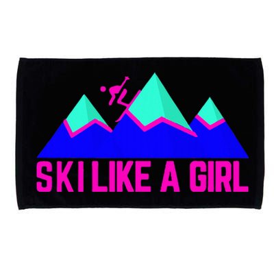 Ski Like A Girl Microfiber Hand Towel