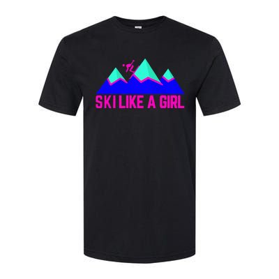 Ski Like A Girl Softstyle CVC T-Shirt