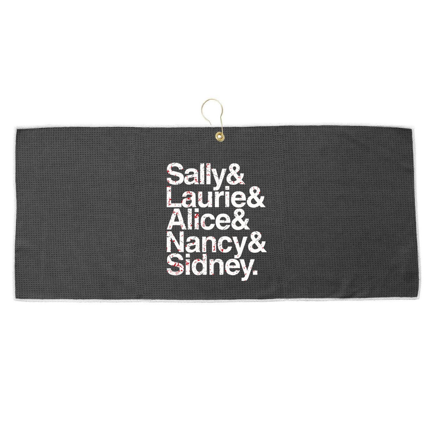 Sally & Laurie & Alice & Nancy Sidney Large Microfiber Waffle Golf Towel