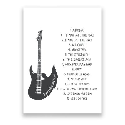 Stay Loose And Sexy Band Baseball Poster