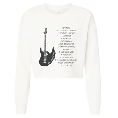 Stay Loose And Sexy Band Baseball Cropped Pullover Crew
