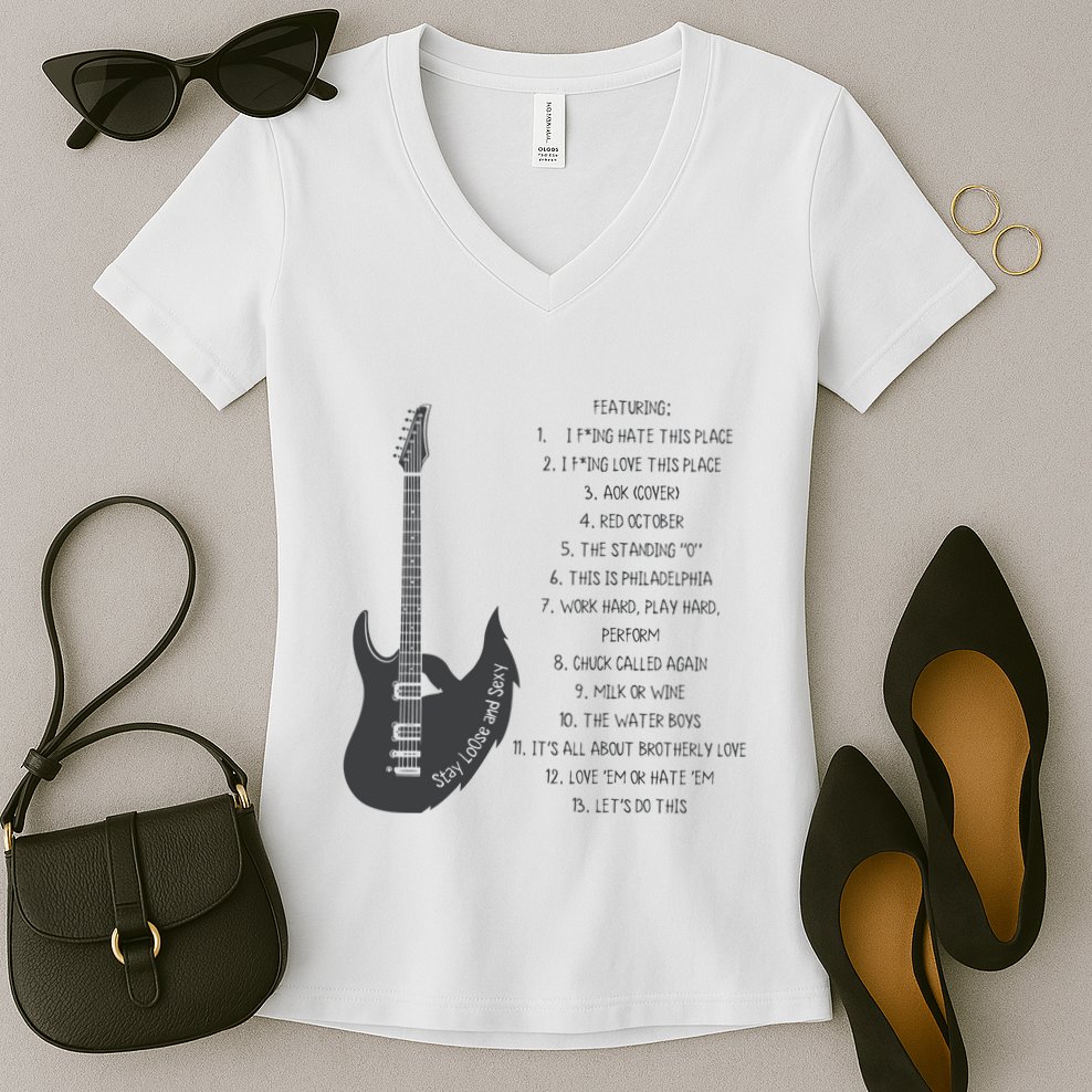 Stay Loose And Sexy Band Baseball Women's V-Neck T-Shirt