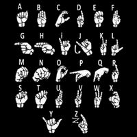 Sign Language Alphabet For Asl Interpreter Deaf Teacher Stud Poster