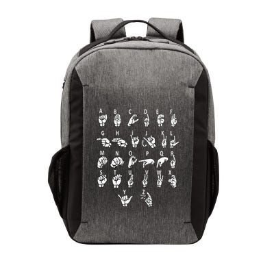 Sign Language Alphabet For Asl Interpreter Deaf Teacher Stud Vector Backpack