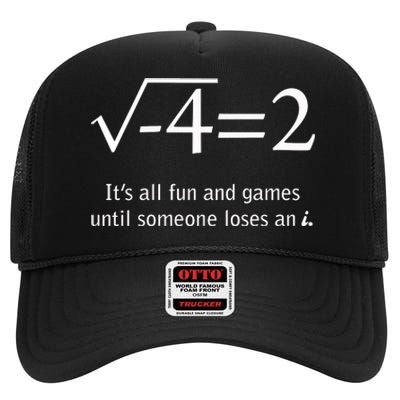 Someone Loses An I Funny Math High Crown Mesh Back Trucker Hat