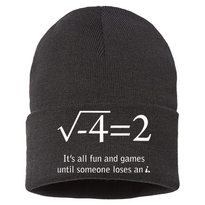 Someone Loses An I Funny Math Sustainable Knit Beanie