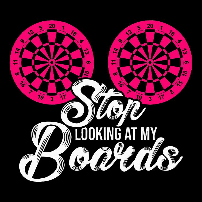 Stop Looking At My Boards Dart Player Mousepad
