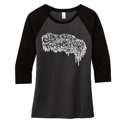 Sanguisugabogg Live At Ldb 2024 Women's Tri-Blend 3/4-Sleeve Raglan Shirt