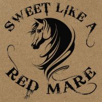Sweet Like a Red Mare Funny Horse Lover Cotton Canvas Backpack