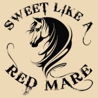 Sweet Like a Red Mare Funny Horse Lover Drawstring Bag