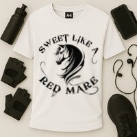Sweet Like a Red Mare Funny Horse Lover Cooling Performance Crew T-Shirt
