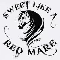 Sweet Like a Red Mare Funny Horse Lover Cooling Performance Crew T-Shirt