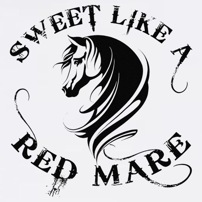 Sweet Like a Red Mare Funny Horse Lover Cooling Performance Crew T-Shirt