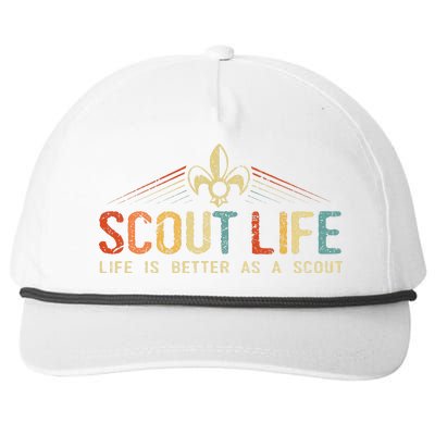 Scout Life And Life Is Better As A Scout Snapback Five-Panel Rope Hat