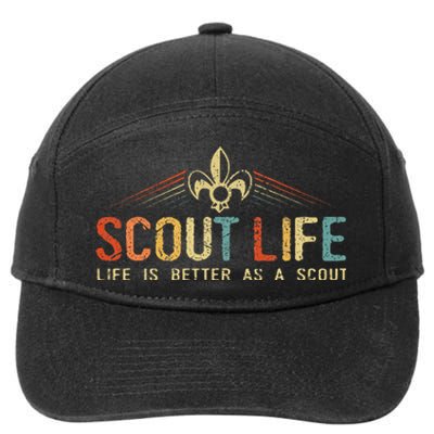 Scout Life And Life Is Better As A Scout 7-Panel Snapback Hat