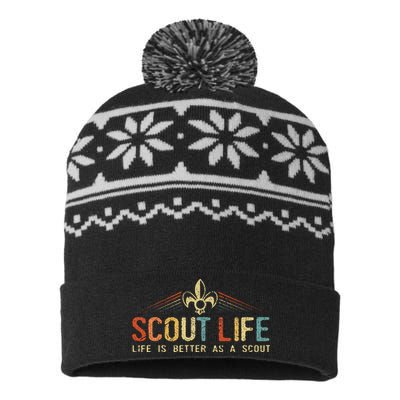 Scout Life And Life Is Better As A Scout USA-Made Snowflake Beanie