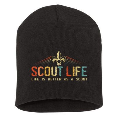 Scout Life And Life Is Better As A Scout Short Acrylic Beanie